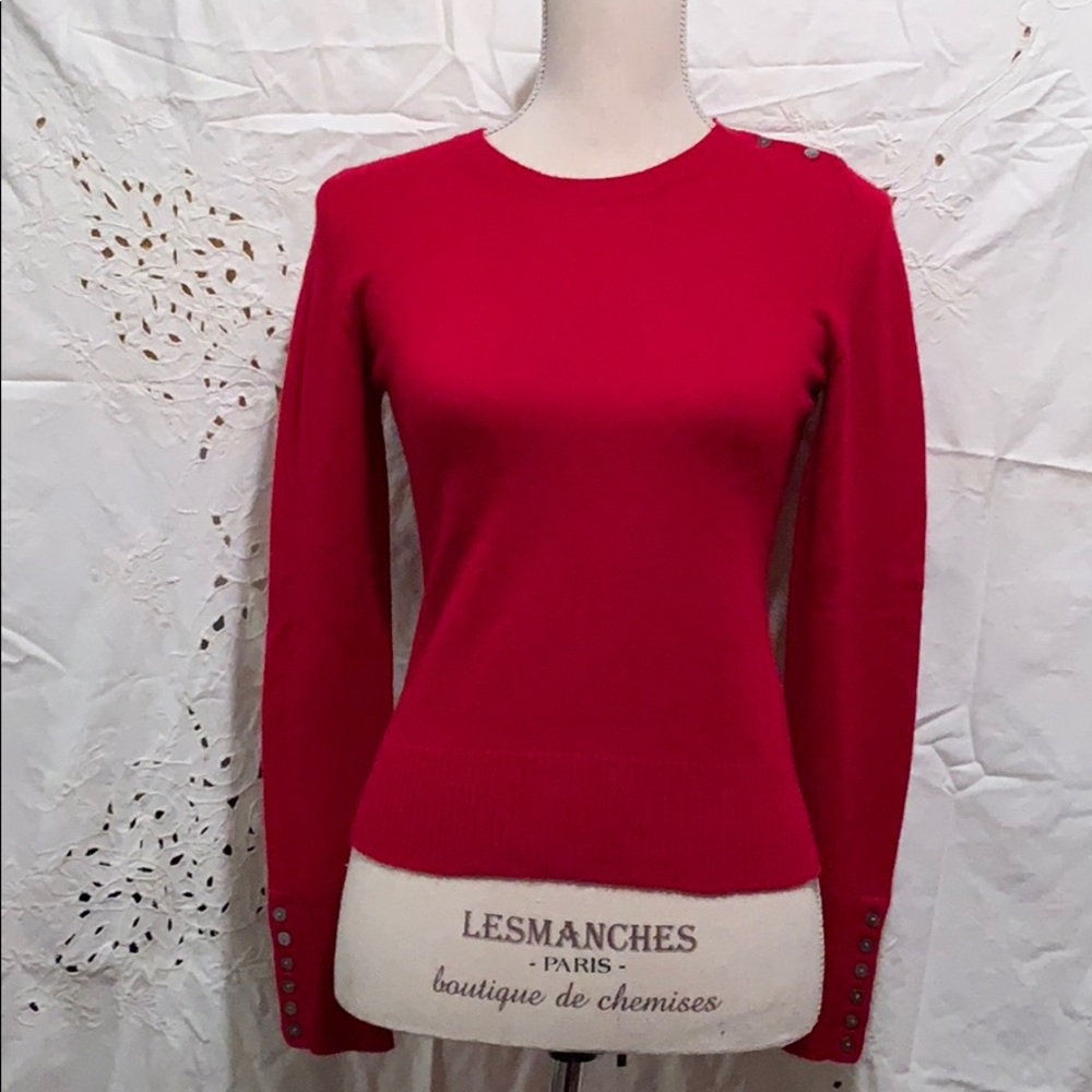 Beth Bowley Cashmere sweater red petite